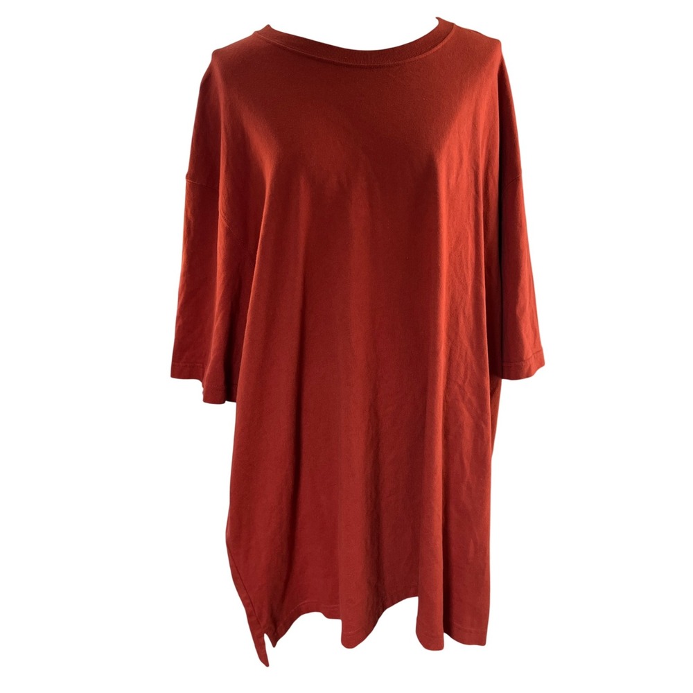 Duluth Trading Co Longtail‎ T XL Red Cotton Workwear Pocket Tee Oversized